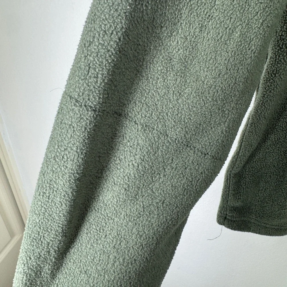 Patagonia Mens Capilene Fleece Pullover 1/4 Zip Green Size L Pullover Base layer